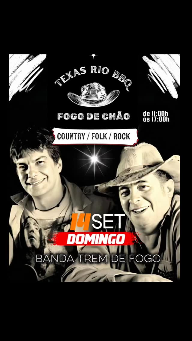 Domingo Texas Raiz: Country, Rock e Churrasco! 🤠🎸