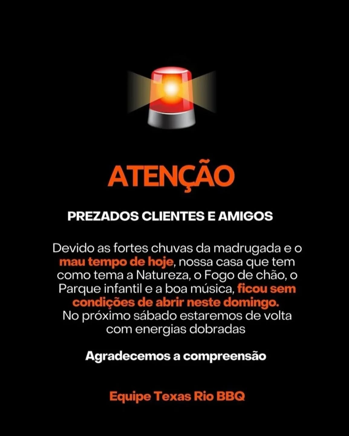 FINAL DE SEMANA ESTAREMOS DE VOLTA