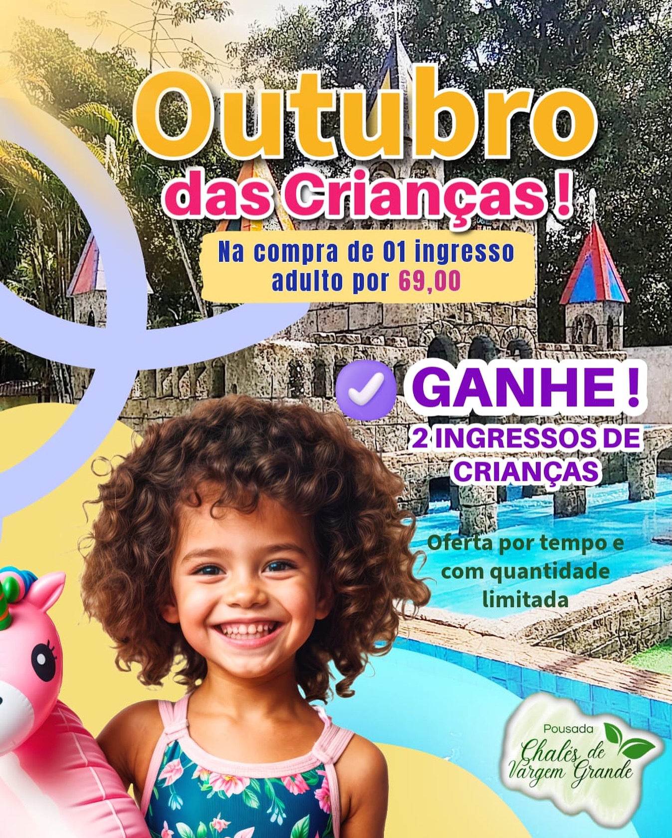 Em Outubro lugar de CRIANÇA é no Chalés de Vargem Grande 😍